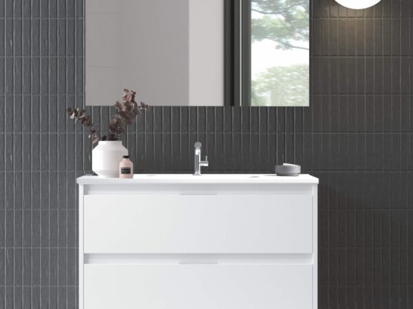 Conjunto mueble ETNA BLANCO y lavabo cerámico ST de Duplach