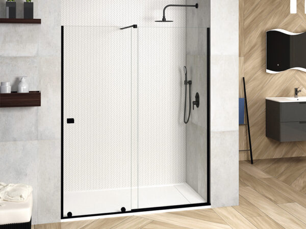 Mampara frontal MANHATTAN negro de Becrisa