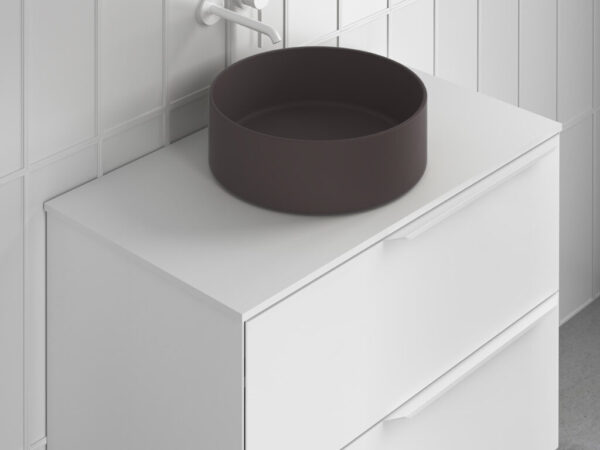 Lavabo sobre encimera SUN acabado Piombo de Royo