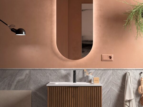 Conjunto mueble 60 cm con lavabo de porcelana BIBA Salgar