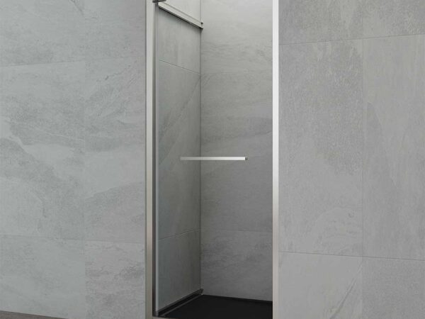 Mampara ducha SPAZIO 1 puerta acabado cromo de Gme