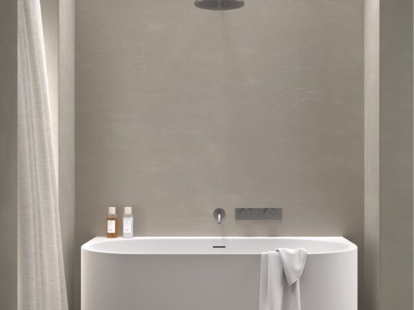 Bañera carga mineral semi-exenta IBIZA de Doccia