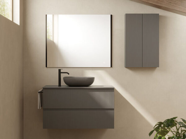 Conjunto mueble de baño VORA 2 cajones y encimera de Royo