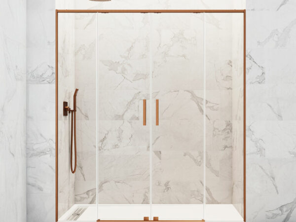 Mampara ducha TWENTY Spazio Cobre de Gme - 151-161 cm