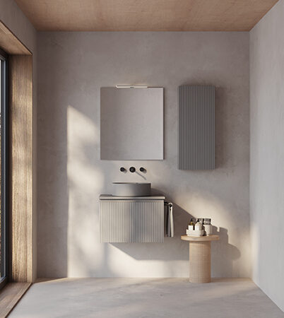 Conjunto mueble de baño VORA 1 cajón y encimera de Royo