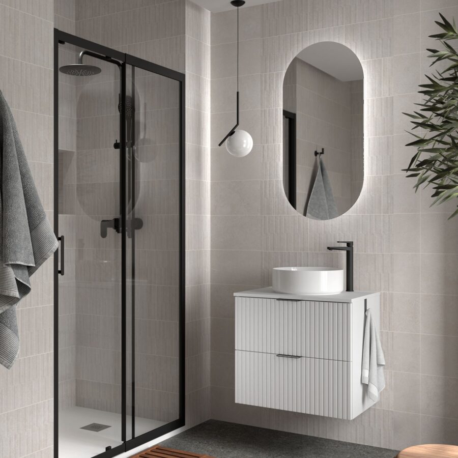 Conjunto mueble 60 cm 2 cajones y encimera melanina BIBA Salgar - Imagen 2