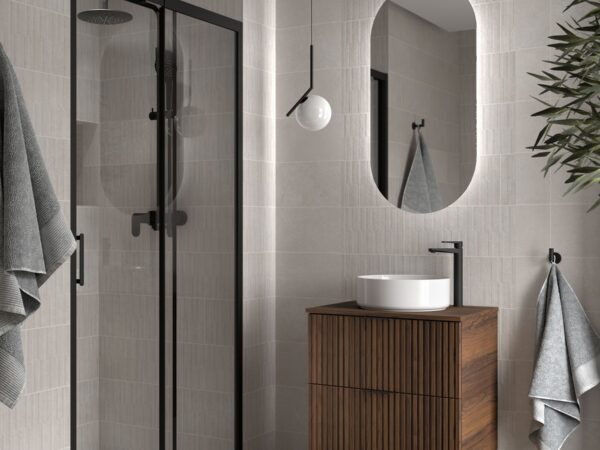 Conjunto mueble 60 cm 2 cajones y encimera melanina BIBA Salgar
