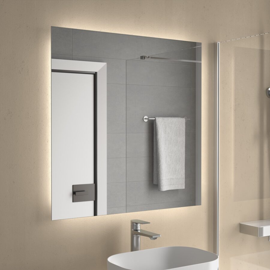 Conjunto LUVA de 2 cajones 100 cm Nogal maya + lavabo Ibon de Salgar - Imagen 2
