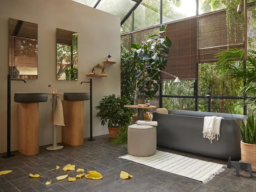 Bañera exenta Sanydur gel coat DUNA de Sanycces - Imagen 4