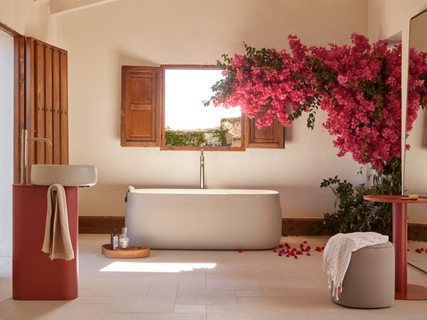 Bañera exenta Sanydur gel coat DUNA de Sanycces