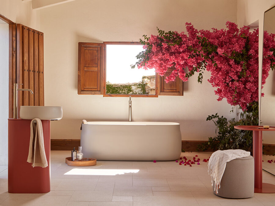 Bañera exenta Sanydur gel coat DUNA de Sanycces
