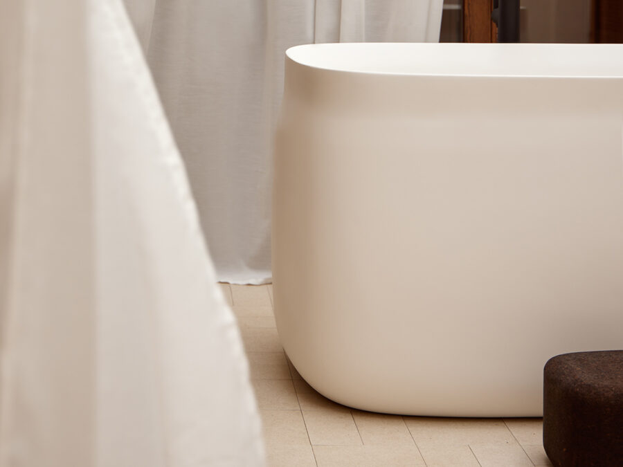 Bañera exenta Sanydur gel coat DUNA OFURO de Sanycces - Imagen 5