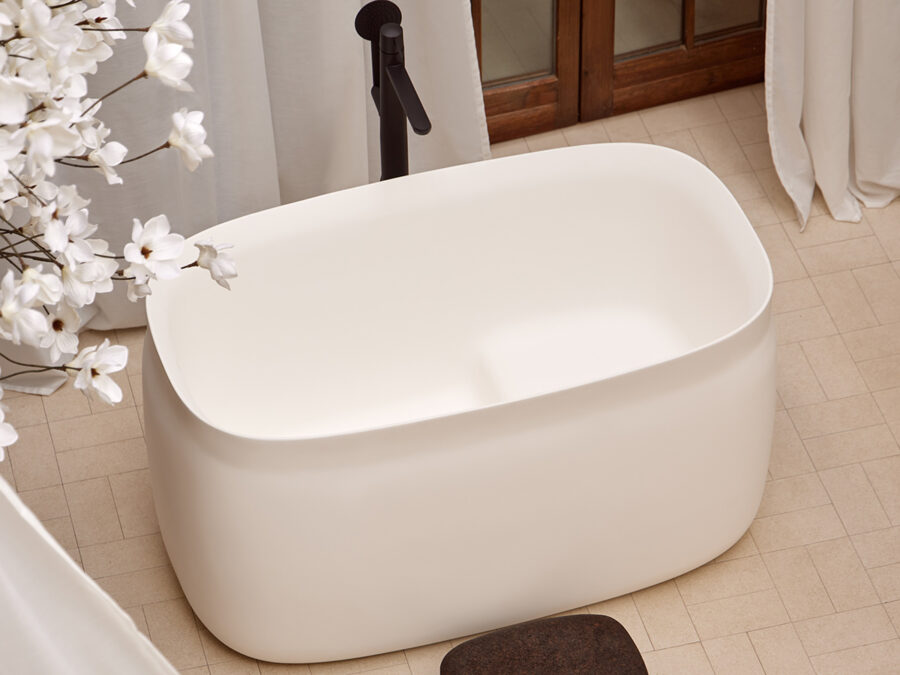 Bañera exenta Sanydur gel coat DUNA OFURO de Sanycces - Imagen 2