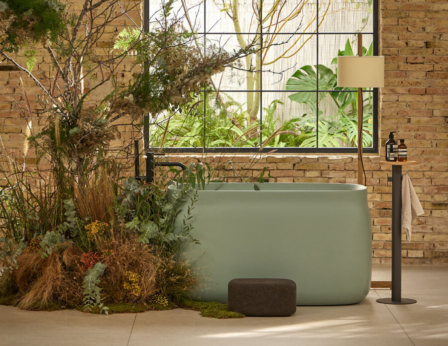 Bañera exenta Sanydur gel coat DUNA OFURO de Sanycces - Imagen 3