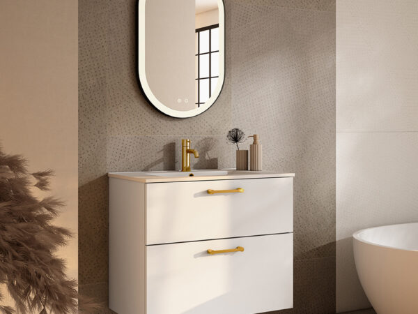 Conjunto mueble VERSO 2 cajones y lavabo Flat de Visobath