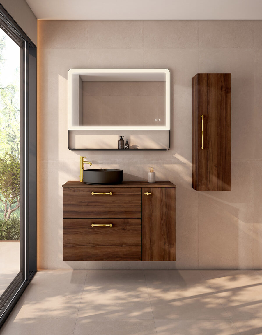 Conjunto mueble VERSO 2 cajones 1 puerta y tapa Idole de Visobath - Imagen 7