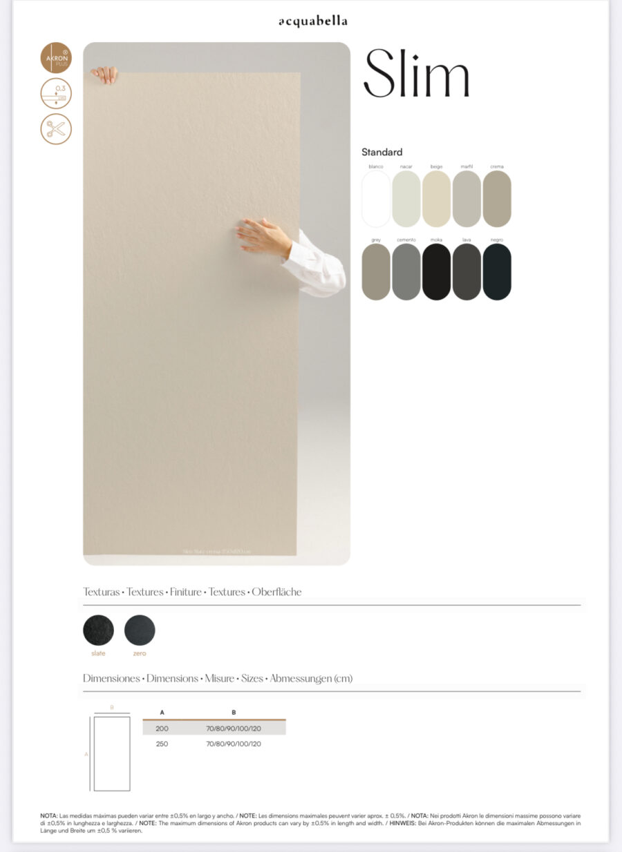 Panel mural de Akron SLIM Acquabella - Imagen 8