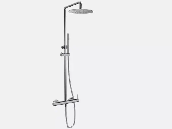 Columna de ducha monomando LOOP cromo de Sanycces