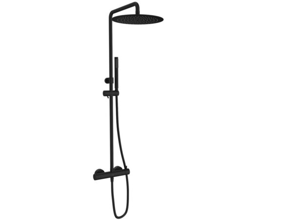 Columna de ducha termostática LOOP negro mate de Sanycces