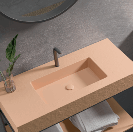 Encimera con faldón INTEGRA 90 de Acquabella