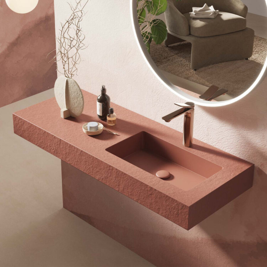 Encimera con faldón INTEGRA 120 de Acquabella