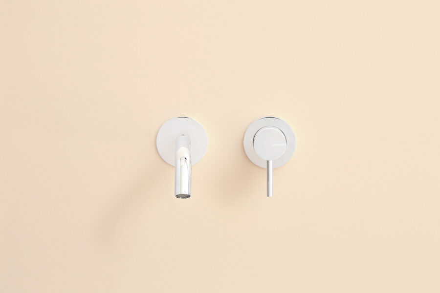 Grifo lavabo mural LOOP cromo de Sanycces - Imagen 2
