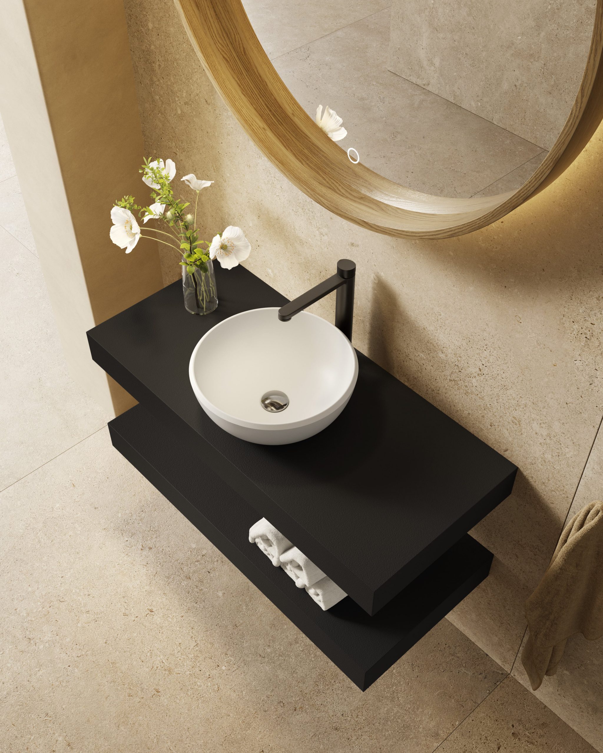 Lavabo sobre encimera AURE de Nuovvo