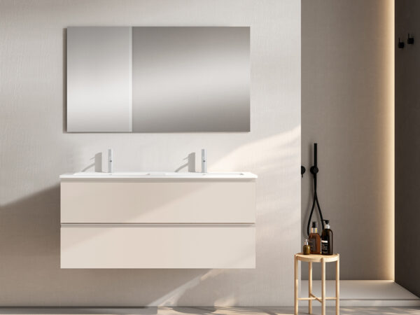 Conjunto mueble 2 cajones 120 cm GRANADA MONOCOLOR de Visobath