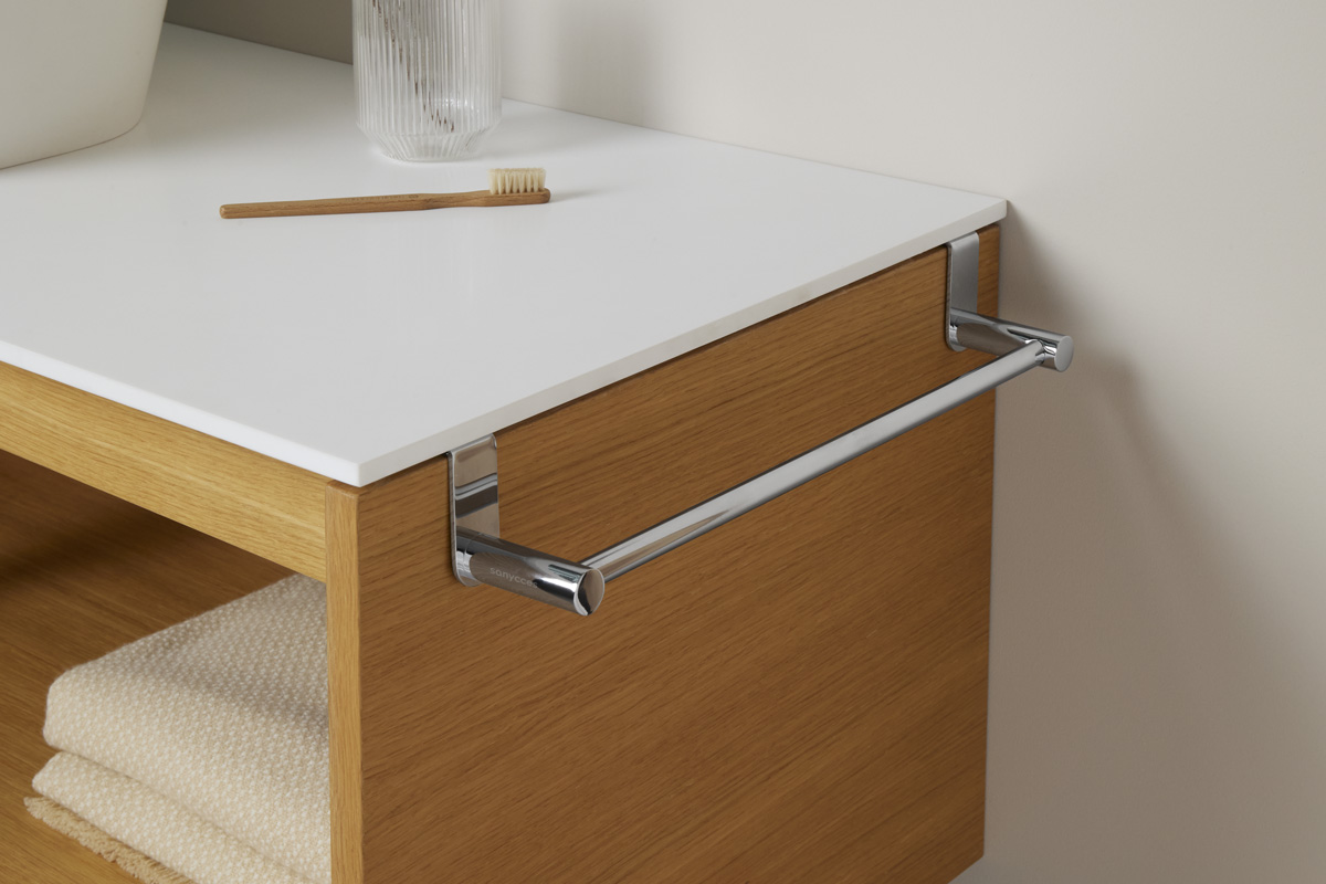 Toallero para mueble LOOP cromo de Sanycces - Imagen 2