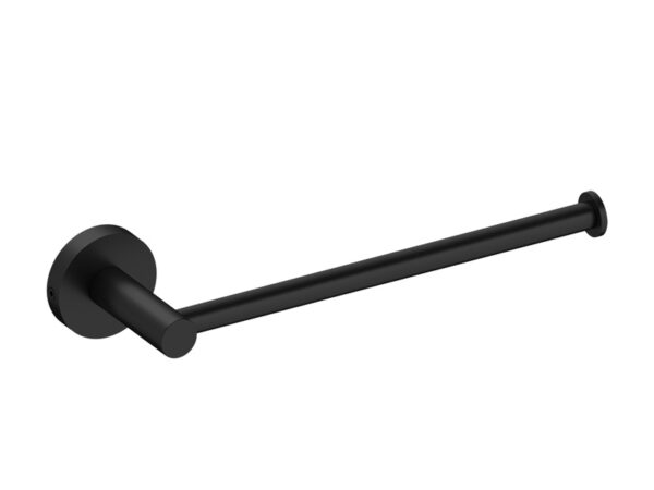Toallero de barra a pared LOOP negro mate de Sanycces