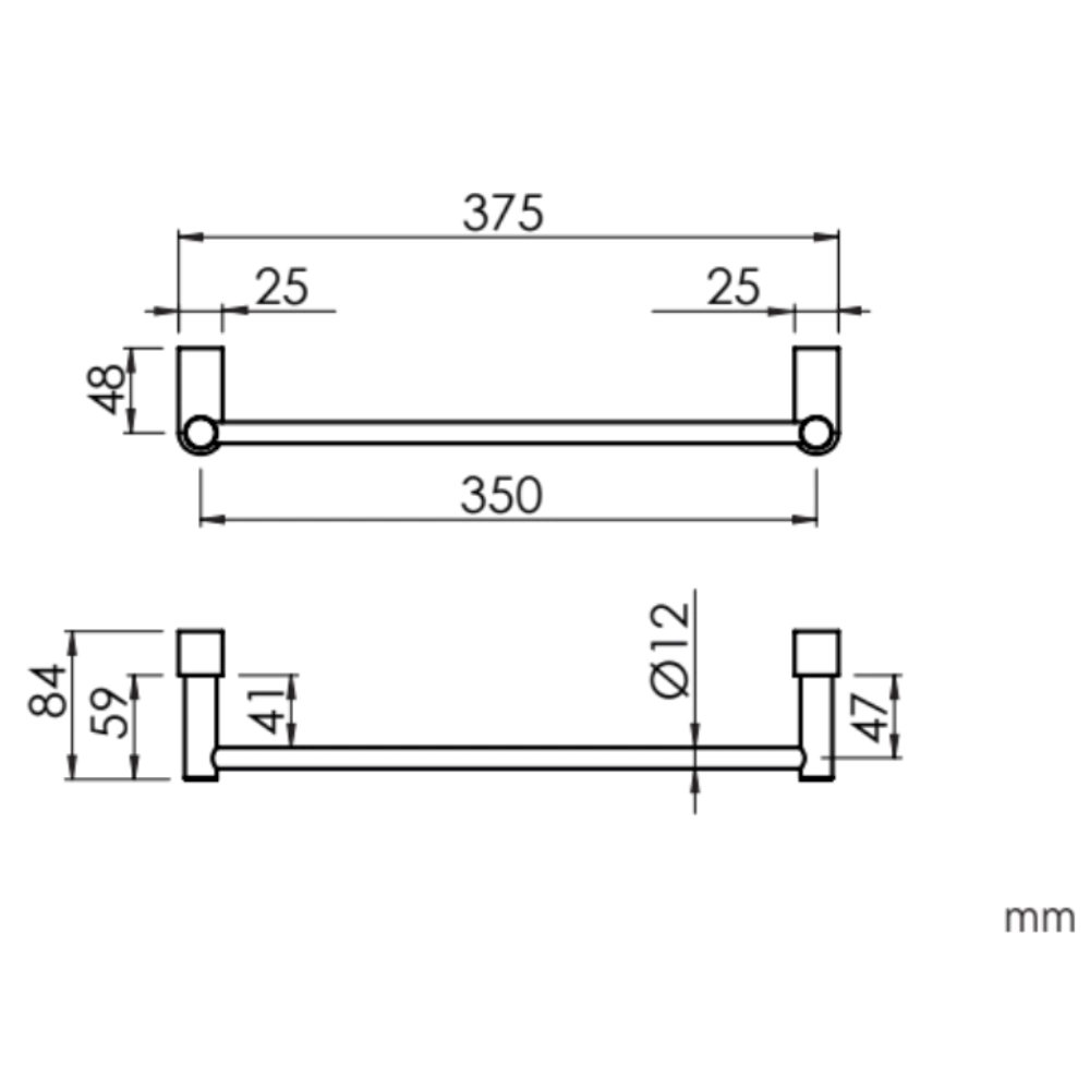 Toallero para mueble LOOP níquel cepillado de Sanycces - Imagen 2