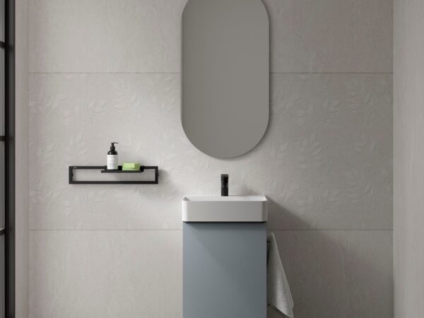 Conjunto mueble de baño AIDA 1 puerta BLUE FOG de Salgar