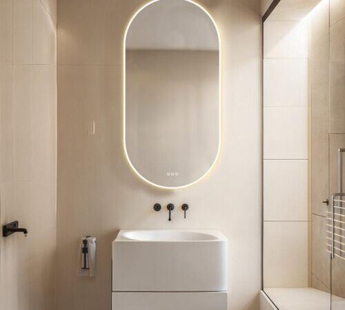 Espejo con luz BOREAL ST de Doccia