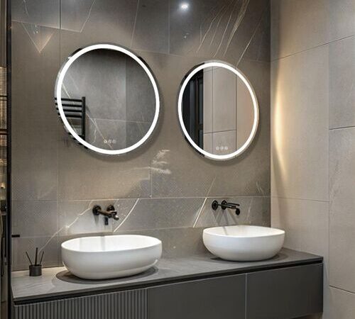 Espejo con luz ESFERA ST de Doccia