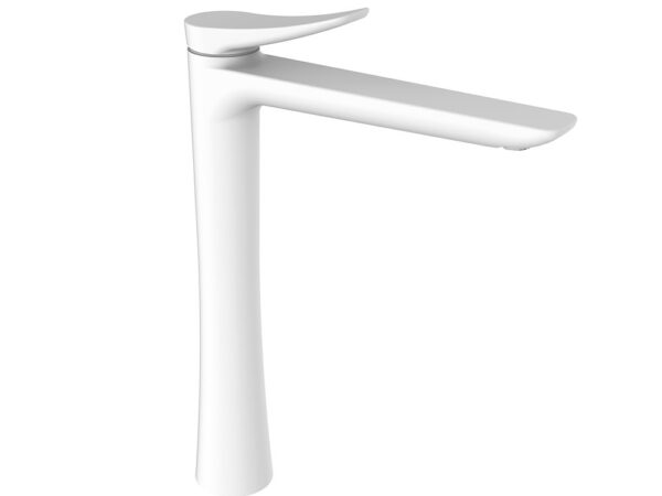 Grifo lavabo alto NAVA blanco epoxi de GRB mixers