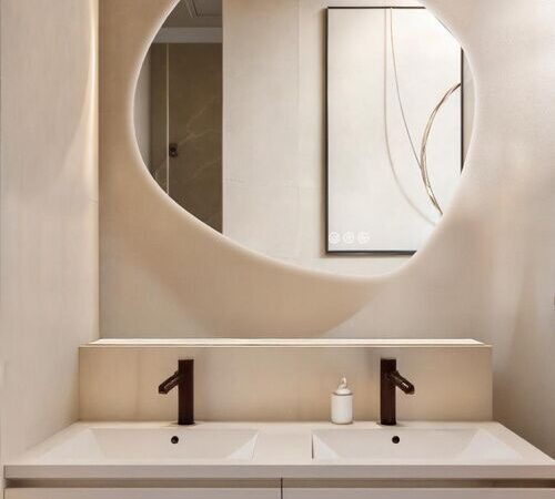 Espejo con luz WAVES ST de Doccia