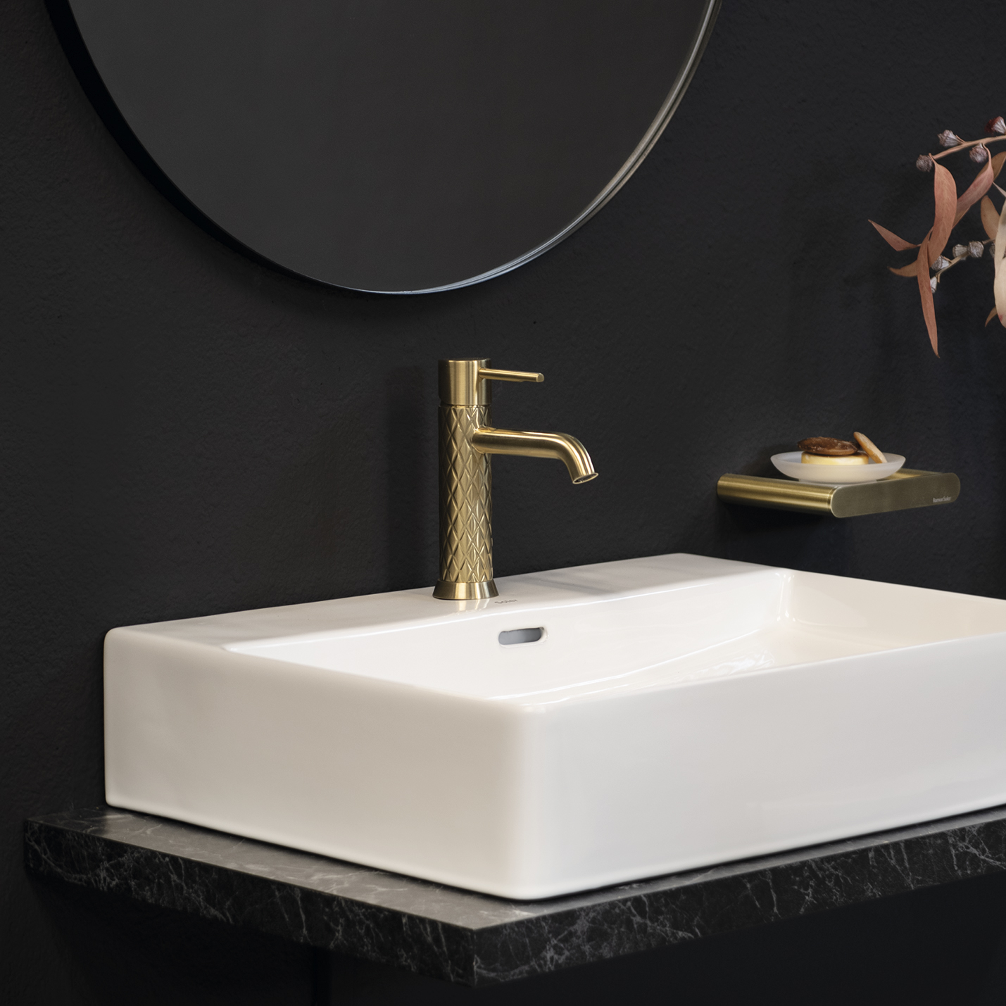 Grifo lavabo ODISEA JOYA oro cepillado de Ramonsoler - Imagen 2