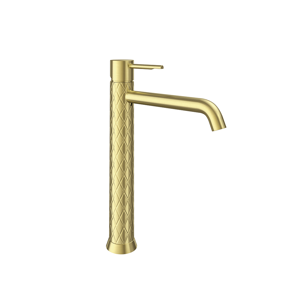 Grifo lavabo XL ODISEA JOYA oro cepillado de Ramonsoler