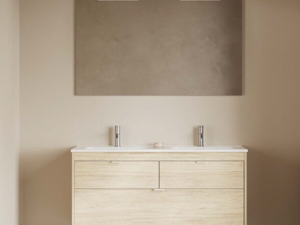 Conjunto mueble y lavabo integrado LOGIKA 120 cm de Royo