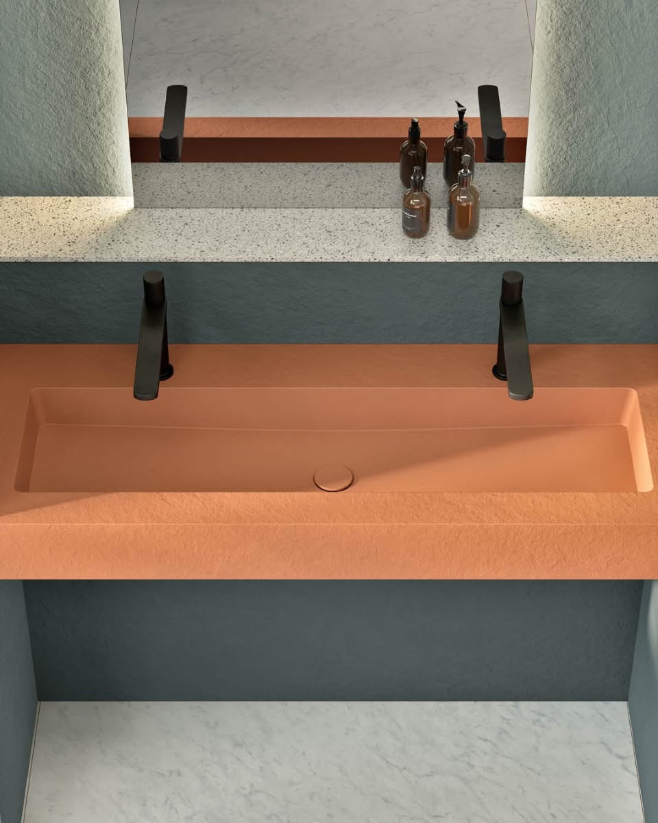 Encimera con faldón INTEGRA 120 XL de Acquabella