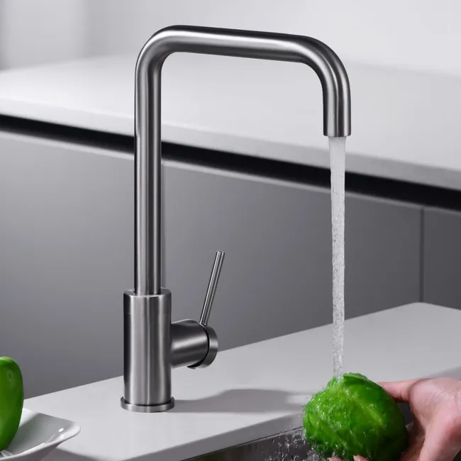 Grifo de cocina black gun metal LOIRA de Imex - Imagen 2