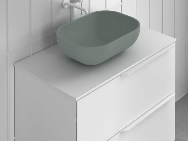 Lavabo sobre encimera acabado Verde Mineral BLOCK de Royo