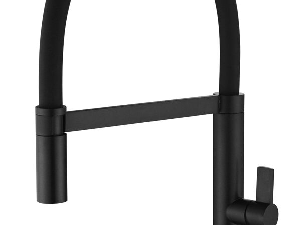 Grifo cocina flexible negro mate LAOS de Imex