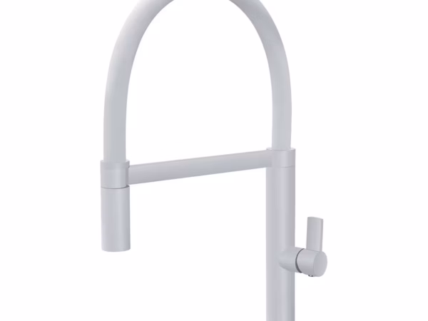 Grifo cocina flexible blanco mate LAOS de Imex