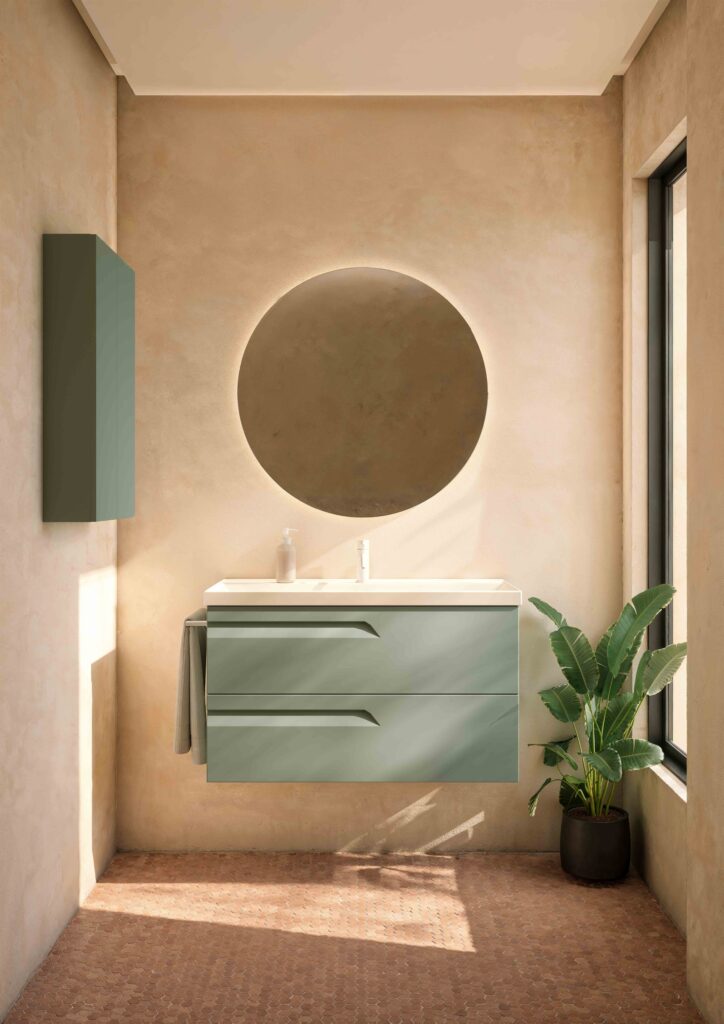 Conjunto mueble de baño 2 C VITALE y lavabo Cairo de Royo