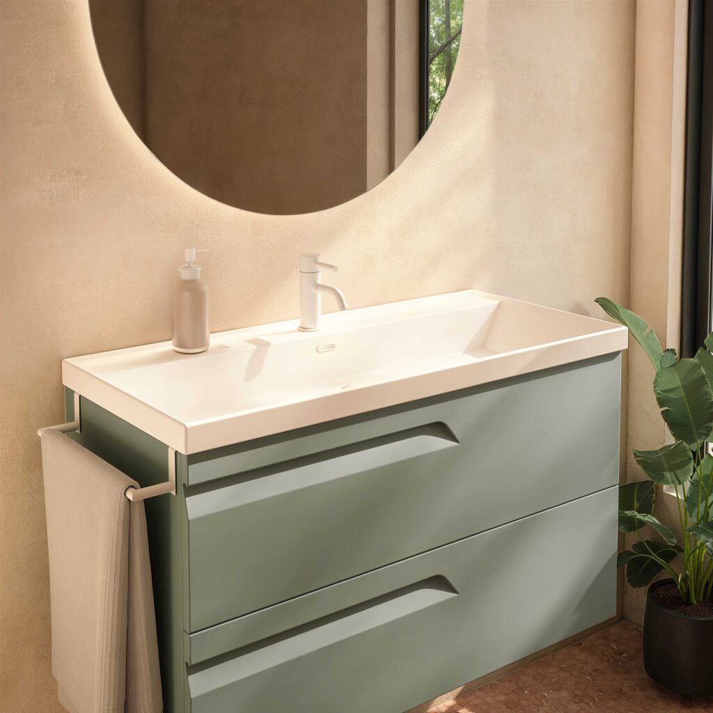 Conjunto mueble de baño 2 C VITALE y lavabo Cairo de Royo - Imagen 2