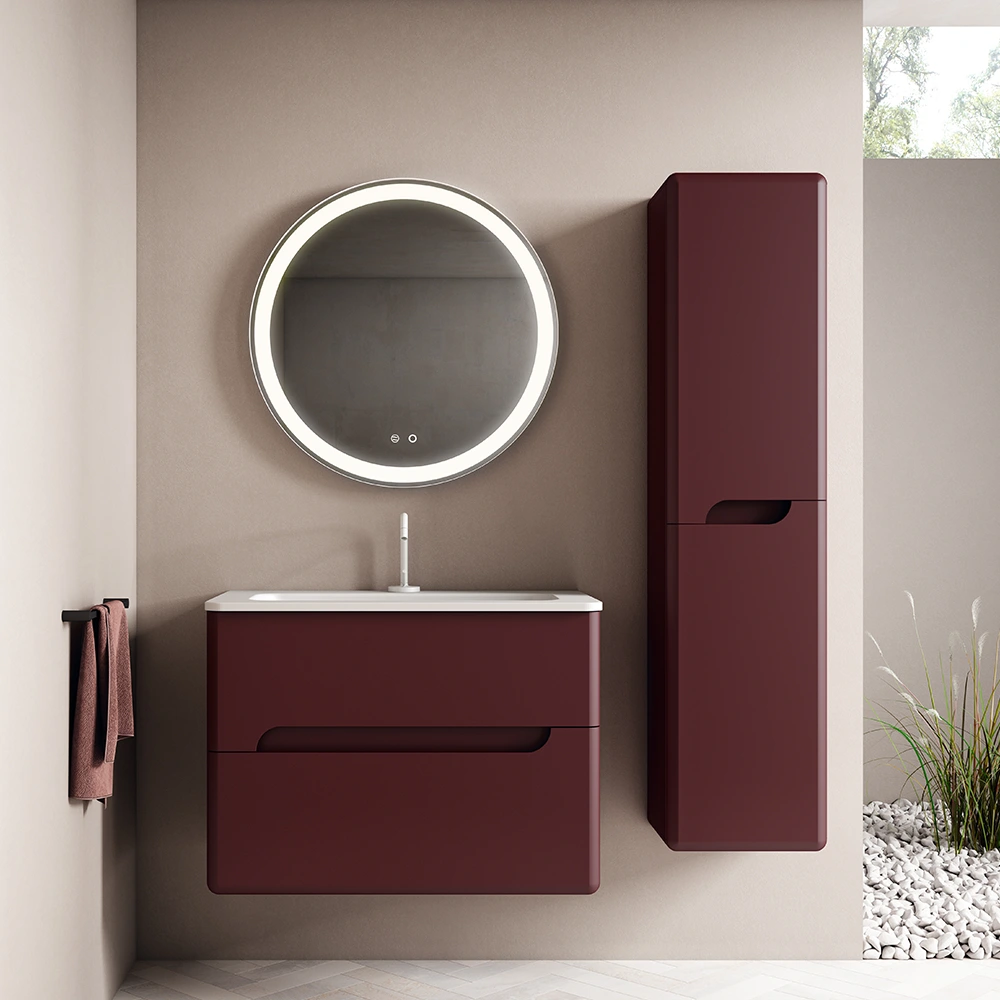 Conjunto mueble 2 cajones y lavabo ONDA de Visobath - Imagen 2