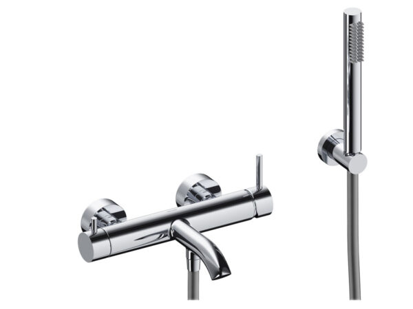 Kit monomando exterior para baño ducha cromo LOOP de Sanycces