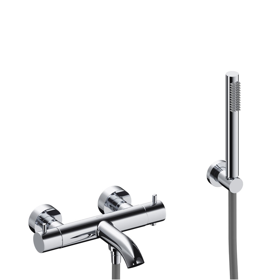 Kit termostático exterior para baño-ducha cromo LOOP de Sanycces