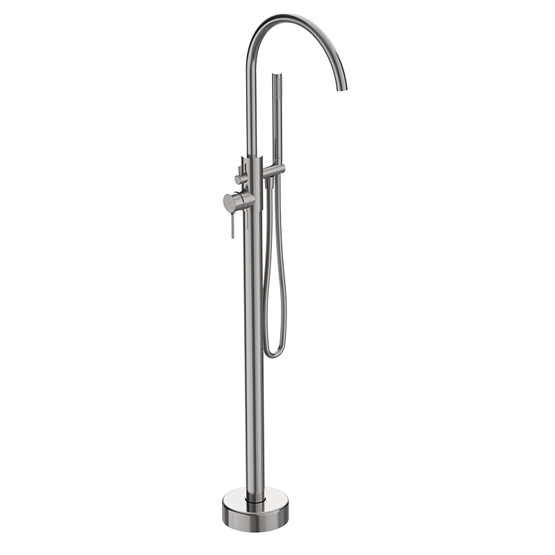 Grifería para bañera exenta TIME acero oscuro de GRB Mixers